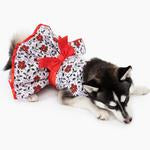 Christmas Dog Harness Dress - Holly
