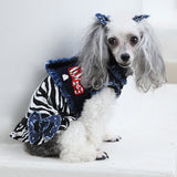 The Diamond Designer Collection - Diva Zebra Dress Enhanced with Denim