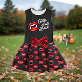 Black Halloween Harness Dress, Girls Bite Back