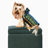 Striped SEQUIN party Dress with DETACHABLE Tulle Skirt - XS