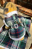 Sherpa Harness Coat Blue & Green Plaid/ matching blanket sold separately