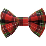 Christmas Plaid Pet Bow Tie Set