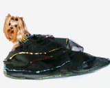 Striped SEQUIN party Dress with DETACHABLE Tulle Skirt - XS