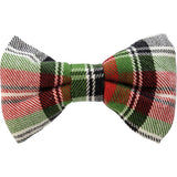 Christmas Plaid Pet Bow Tie Set
