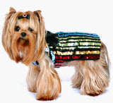 Striped SEQUIN party Dress with DETACHABLE Tulle Skirt - XS