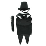Dog Harness Tuxedo with Tails, Black