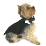 Dog Harness Tuxedo with Tails, Black