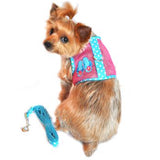 Cool Mesh Dog Harness Under the Sea Collection - Pink & Blue Flip Flop