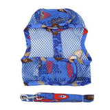 Cool Mesh Dog Harness with Leash - Ukuleles and Surfboards