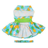 Pineapple Luau Dog Harness Dress with Matching Leash…