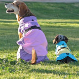 Doggie Raincoat Body Wrap - Pink and Lavender