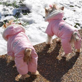 Pink Dog Snow Suit