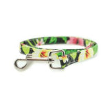 Twilight Black Hawaiian Hibiscus Dog Dress with Matching Leash