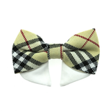 Universal Dog Bow Tie - Tan Plaid