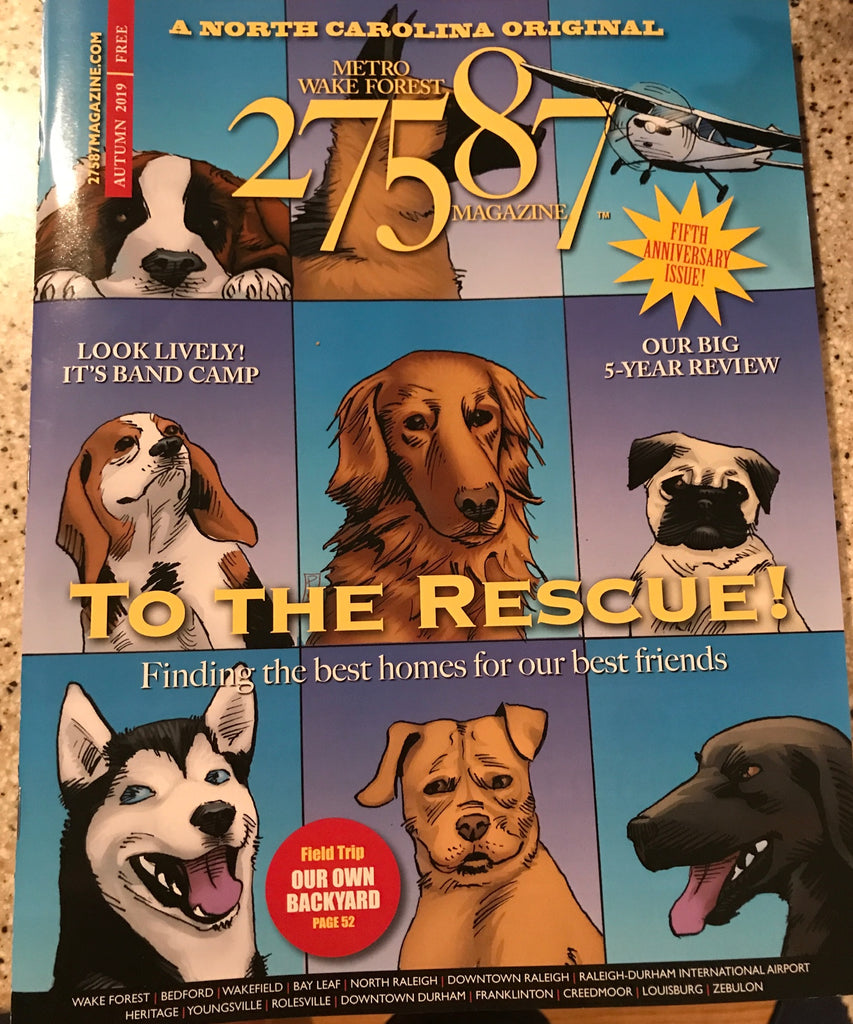 27587 Magazine is featuring Rescue Dogs in their Autumn edition!