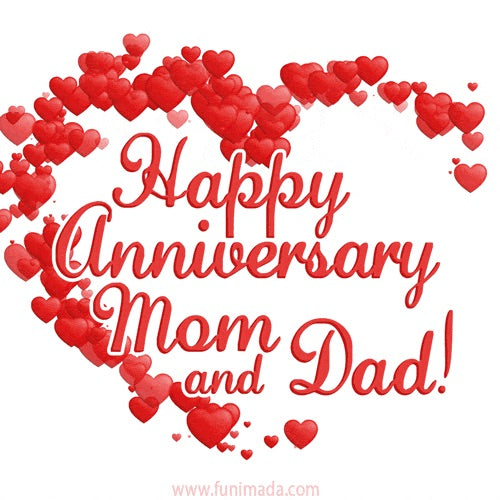 Today is my parents wedding anniversary!