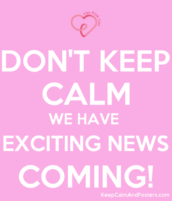 I’m soooo excited!
