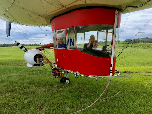 I DO NOT like being a Co-Pilot in a BLIMP!