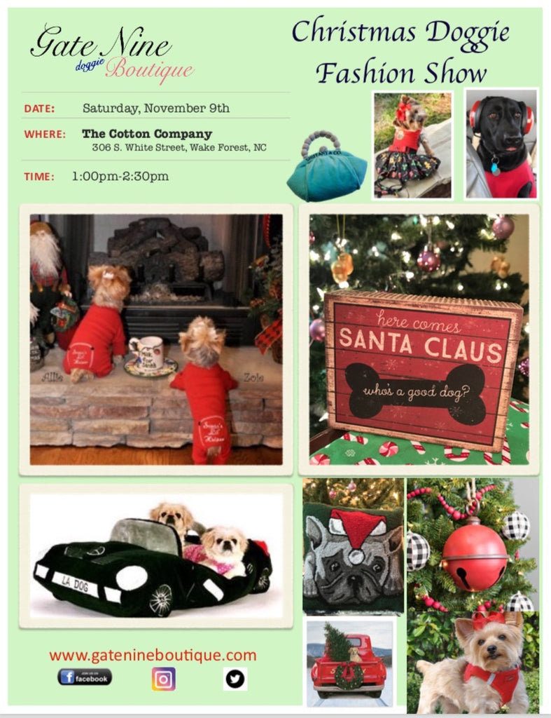 Countdown to Doggie Christmas Fashion Show!!!