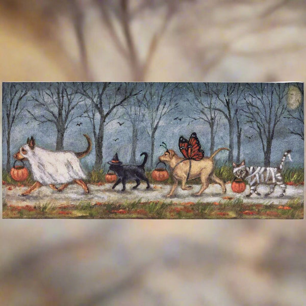 Spooky Pet Parade Halloween Rug