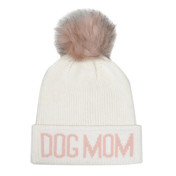 Dog Mom Knit Cap with Pompom – Gate Nine Boutique
