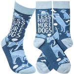 Less People More Dogs Socks