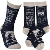Not Drinking Alone If The Dog Is Home Socks