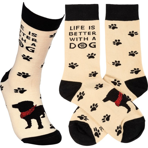 Life Is Better With A Dog Socks