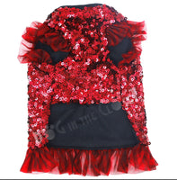 Red Sparkle Sequined Dress