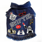 Swiftie Inspired Denim Dog Jacket