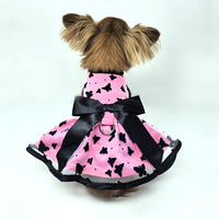 All Aflutter Pink & Black Dog Dress