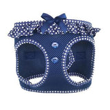 American River Choke Free Dog Harness Polka Dot Collection - Navy Blue Polka Dot