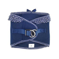 American River Choke Free Dog Harness Polka Dot Collection - Navy Blue Polka Dot