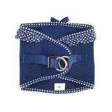 American River Choke Free Dog Harness Polka Dot Collection - Navy Blue Polka Dot
