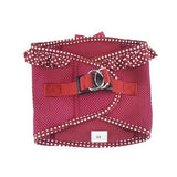American River Choke Free Dog Harness - Polka Dot Collection - Wine Polka Dot