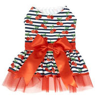 Cherry Stripe Harness dress with Matching Leash