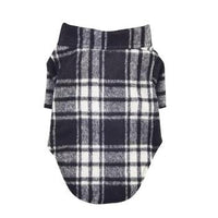 Flannel Dog Shirt - Black & White