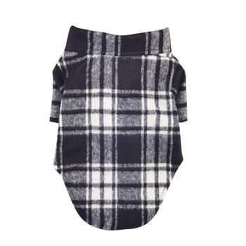 Flannel Dog Shirt - Black & White