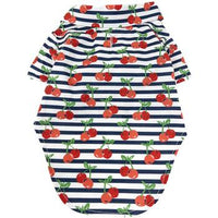 Hawaiian Camp Shirt - Cherry Stripe