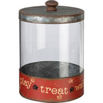 Rustic, Metal Treat Canister