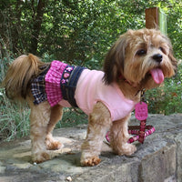 The Francine Denim Dog Skirt with Ruffles