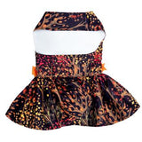 Fall Leaves Harness Dress With Matching Leash