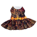 Fall Leaves Harness Dress With Matching Leash