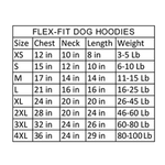 Flex-Fit Dog Hoodie - Blue