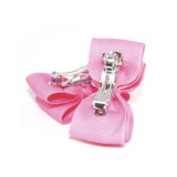 Hot Pink Dog Hair Bow Clips