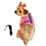 Cool Mesh Dog Harness Under the Sea Collection - Sunglasses Pink & Black Polka Dot