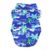 Hawaiian Camp Shirt - Ocean Blue and Palms