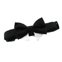 Interchangeable Black Bow Tie Collar Set