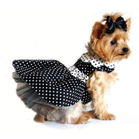 Polka Dot Dog Dress with Matching Leash