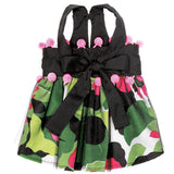 Sasha Floral with Pom Poms Dog Dress - The Abigail Collection